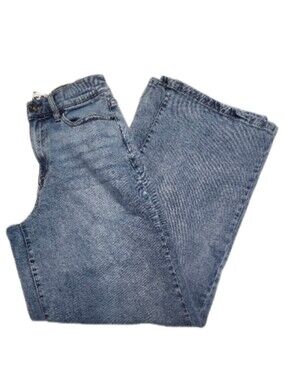 DKNY Houston High Rise Wide Leg Tall Light Wash Denim Jeans, 28